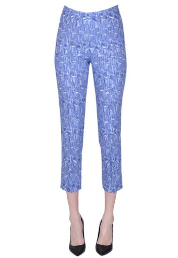 Pantaloni in tessuto jacquard