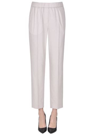 Pantaloni in lana e cashmere