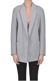 Blazer in felpa melange