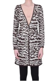 Cardigan lungo stampa animalier