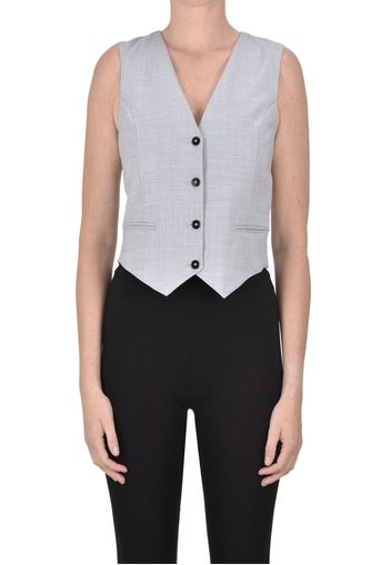 Gilet in lana vergine melange