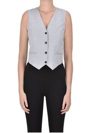 Gilet in lana vergine melange