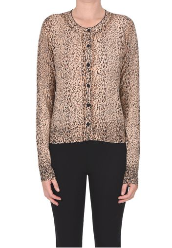 Cardigan stampa animalier