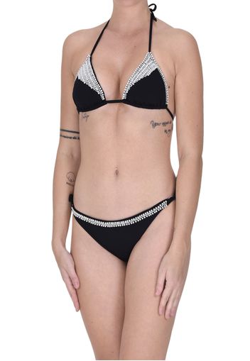 Bikini a triangolo con perle