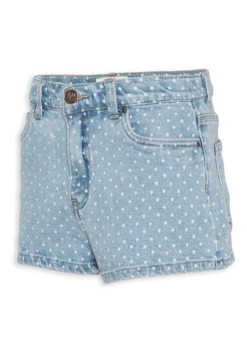 Short Denim à Pois