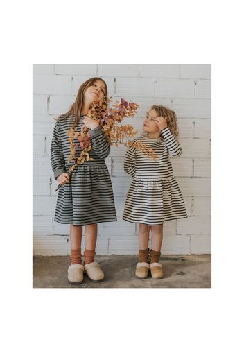 Sailor Striped Fleece Dress