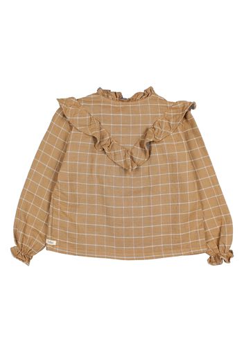Cotton Muslin Checked Blouse