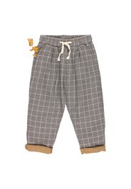 Checked Cotton Muslin Trousers