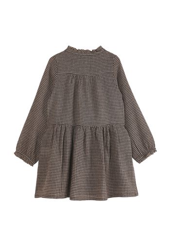 Viscose and Wool Gingham Dress