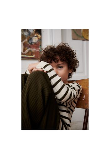 Striped Fine Merino Wool Jumper