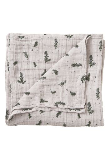 Plaid in garza di cotone trapuntato Rosemary