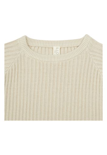 Oversize Ribbed Knit T-shirt