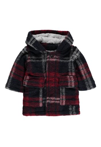 Cappotto con cappuccio tartan