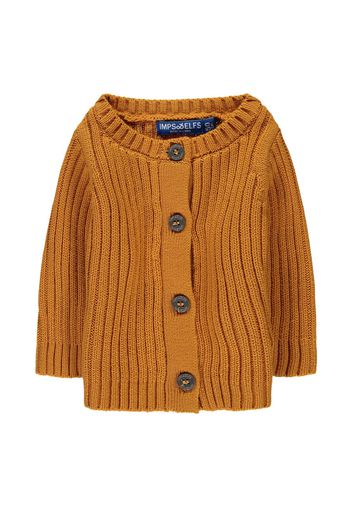 Cardigan a coste in cotone bio