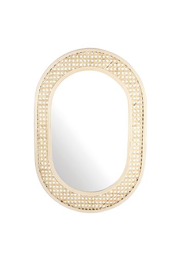 Oval Wicker Mirror