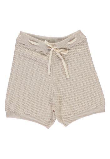 Organic Knit Cotton Waffle Knit Shorts