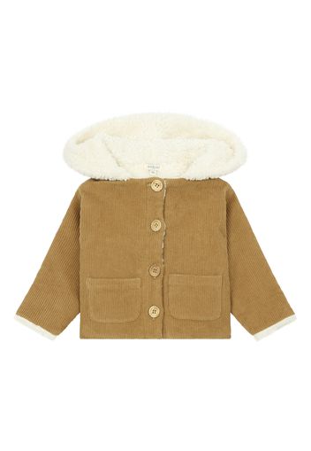 Cappotto in velluto con pelo Andréa