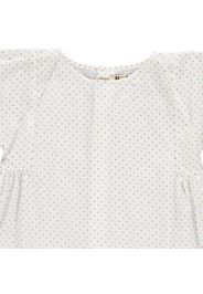 Blusa Pois Lurex Bottoni dietro