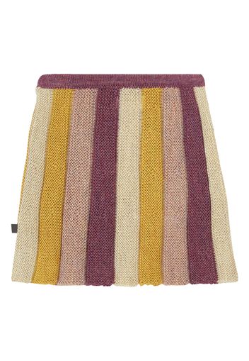 Baby Alpaca Wool Striped Skirt