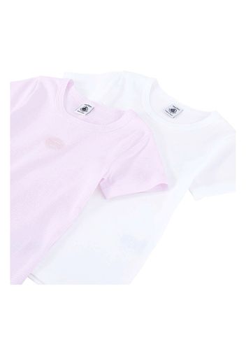 Set di 2 T-shirts a righe in cotone bio