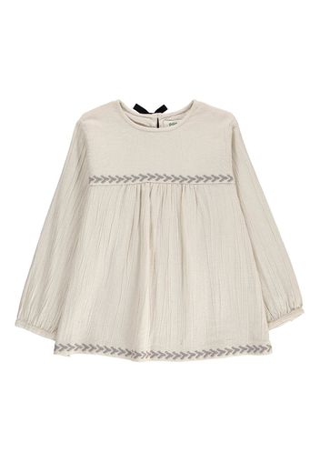 Blusa Ricami Nodo Schiena Carla