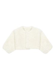 Fig Organic Cotton Faux Fur Cardigan