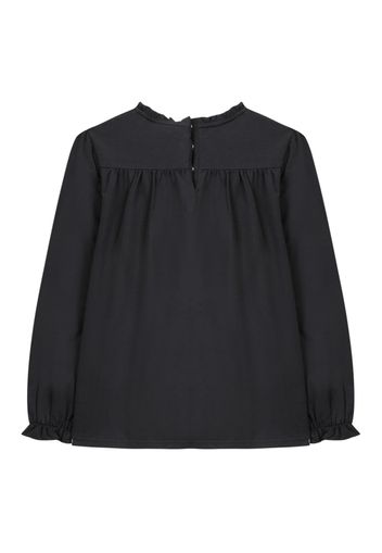 Cotton and Modal Frill T-shirt