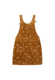 Embroidered Overall Corduroy Dress