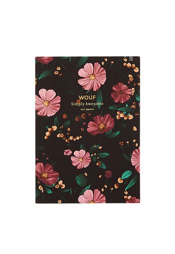 Black Flowers Notebook - A6