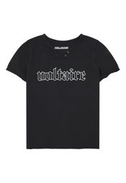 T-shirt Voltaire con scollo alla tunisina