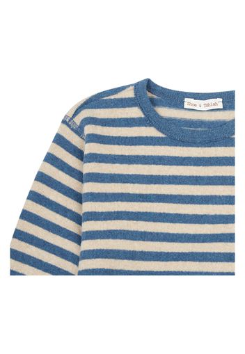 Striped Elbow Patch Jumper