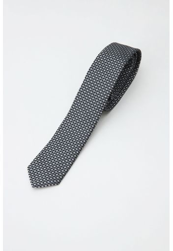 Cravatta in seta con fantasia quadrettini