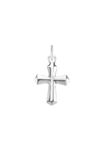 Ciondolo croce in in argento 925 rodiato per Unisex