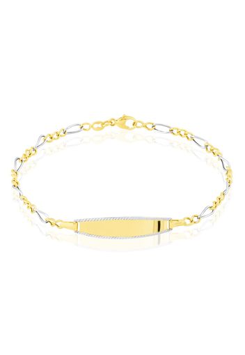 Bracciale bambino in oro bicolore a maglia per Bimbi