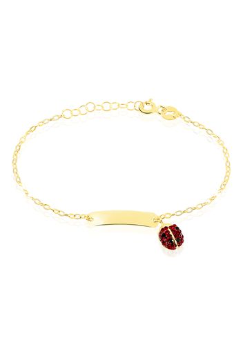 Bracciale Coccinella in oro giallo per Bimbi