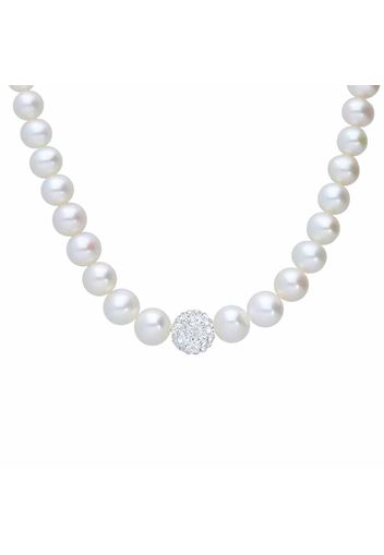 Collana perle d'acqua dolce AA bianche con boule 8, Dolce