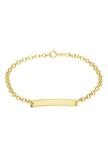 Bracciale bimbo in oro giallo con targhetta per Bimbi