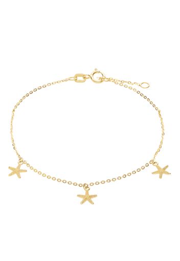 Bracciale in oro giallo con stelle marine per Donna