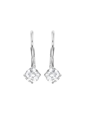 Orecchini lobo in argento 925 e zirconi per Donna