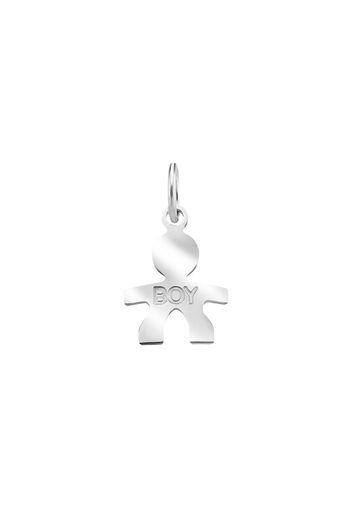 Ciondolo baby Boy in argento 925 rodiato per Unisex