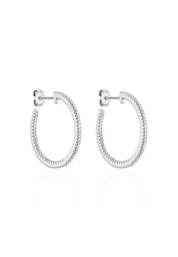 Orecchini cerchio in argento 925 bicolore per Donna