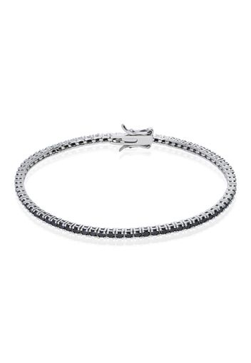 Bracciale tennis in argento 925 e zirconi neri per Donna