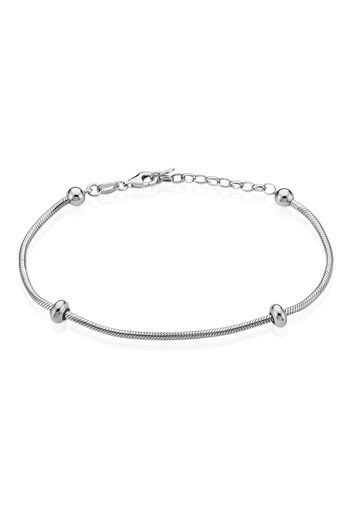 Bracciale bimba snake morbido in argento 925 rodiato per