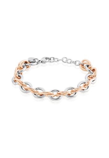 Bracciale in acciaio bicolore per Donna