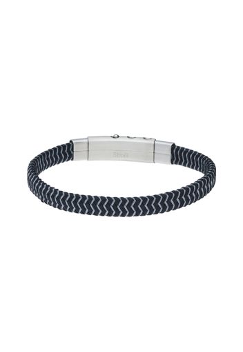 Bracciale in acciaio e corda per Uomo