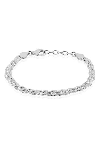 Bracciale in argento 925 rodiato per Donna