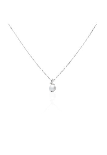 Collana in argento 925, perle e zirconi per Donna