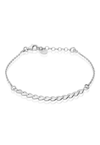 Bracciale in argento cuori per Donna