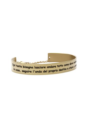 Bangle in acciaio dorato per Donna