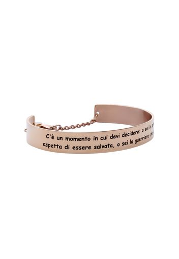 Bangle in acciaio rosato per Donna